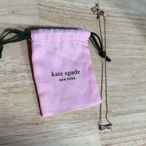 Kate Spade Rose Gold Bow Necklace